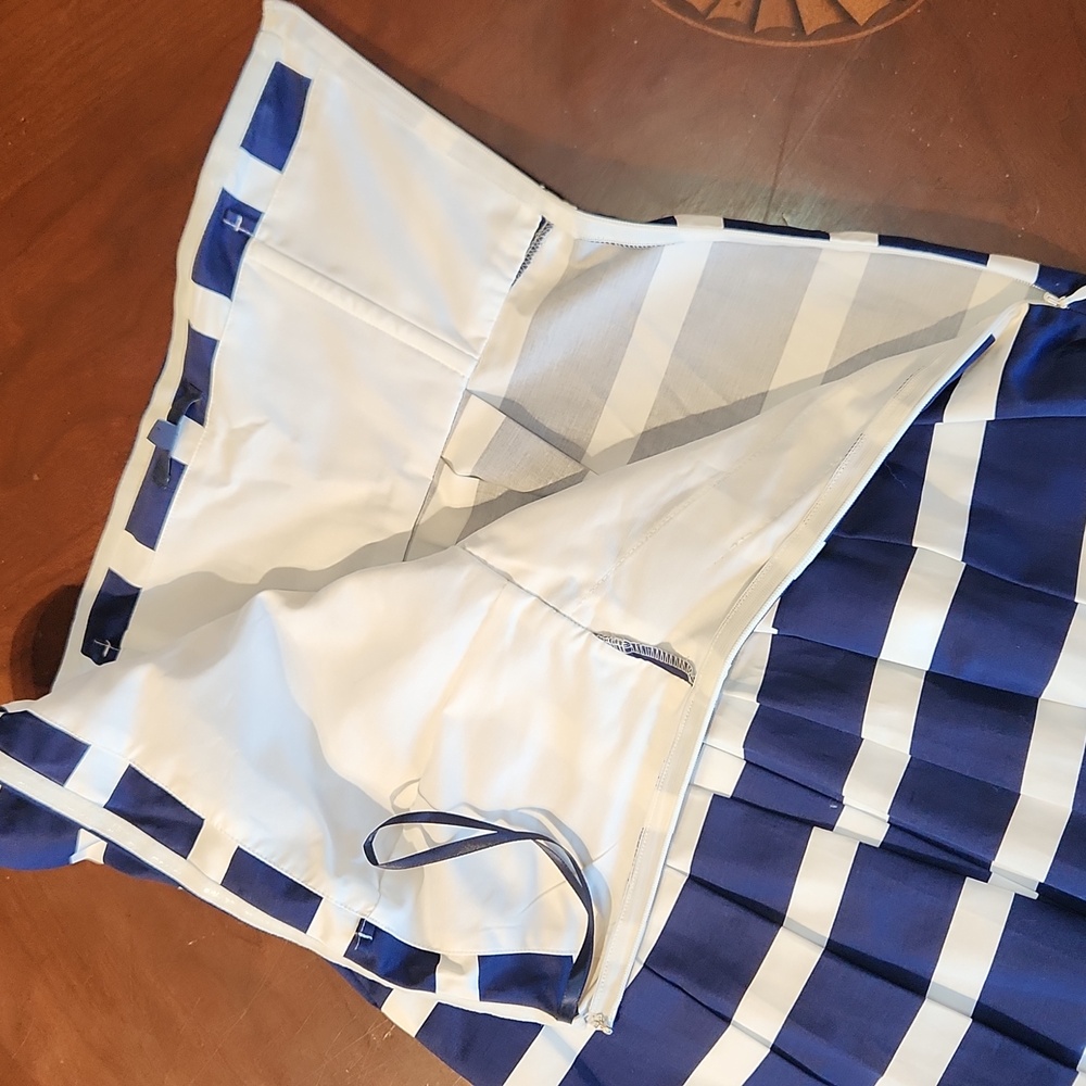 GAP Blue and White Strapless Dress - Picture 5 of 6